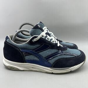 SAS Tour Mesh LT Walking Shoes Women Size 11 M Blue Suede Orthopedic Sneakers